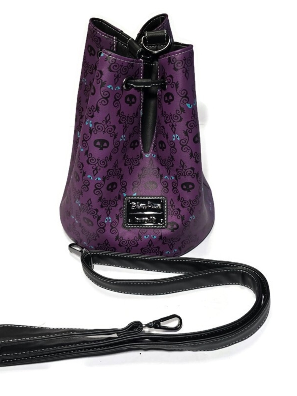 Disney Parks Loungefly Haunted Mansion Glow-in-the-Dark Bucket Bag